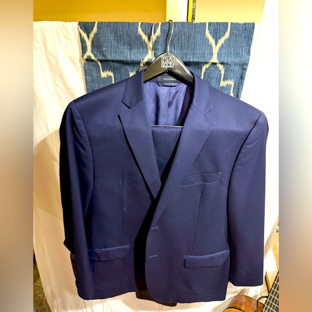 Navy blue suit
